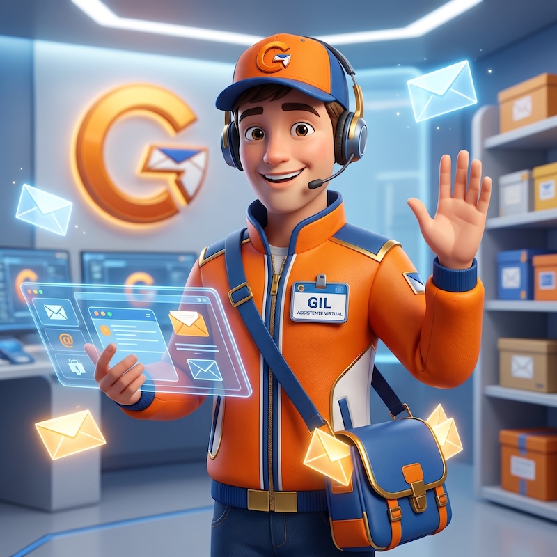 Gil, o assistente virtual da Golden Mail Box